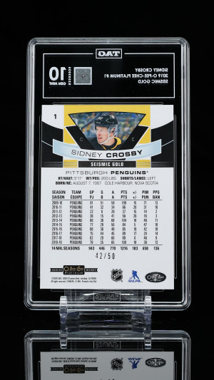 O-Pee-Chee Platinum Sidney Crosby #1 TAG 10 back
