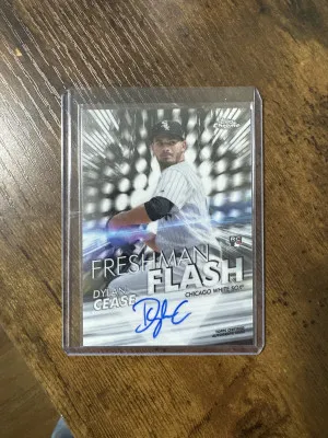 Dylan Cease 2020 Topps Chrome RC AUTO Freshman Flash 05/99 Insert AUTOGRAPH front