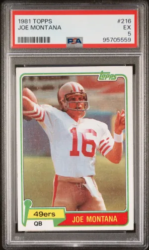 1981 Topps Joe Montana front