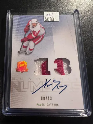 2009-10 the cup honorable numbers pavel datsyuk /13 front