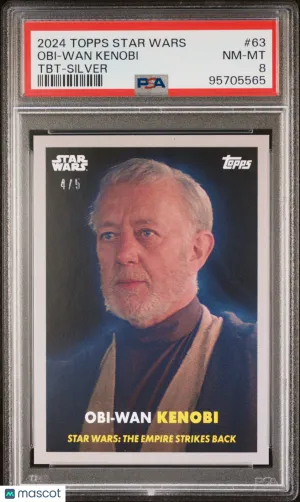 2024 Topps Star Wars Throwback Thursday Obi-Wan Kenobi #63 PSA 8 front