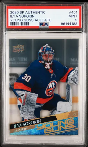 2020 Sp Authentic Young Guns Acetate Ilya Sorokin Young Guns Acetate front