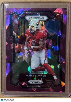 2023 Prizm James Conner Purple Ice Prizm /225 Cardinals front