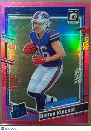 2023 Panini Dalton Kincaid Pink Refractor #211 RC front
