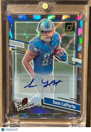 2023 Panini Donruss Sam LaPorta #12 Serial Numbered 263/299 front