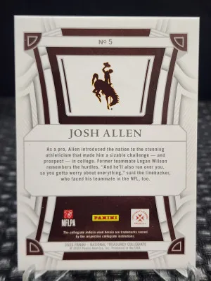 2023 Panini National Treasures Collegiate - Silver #5 Josh Allen /49 back