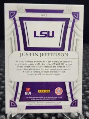 2023 Panini National Treasures Collegiate - Silver #9 Justin Jefferson /49 back
