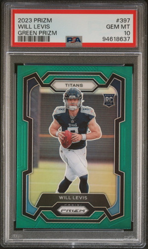 2023 Panini Prizm Will Levis Green Prizm front