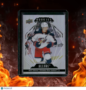 2022-23 Upper Deck Allure Kent Johnson Photo Variation SP Rookie #144 front
