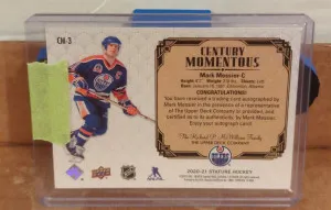 2020/21 Stature Mark Messier Century Momentous Auto back