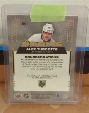 2021/22 Stature Alex Turcotte Rookie Auto 188/199 back