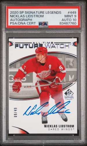2020-2021 Upper Deck Sp Signature Legends Nicklas Lidstrom Autograph front