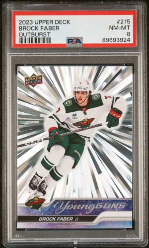2023 Upper Deck Brock Faber Outburst front