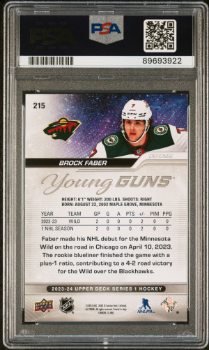 2023 Upper Deck Brock Faber Deluxe back