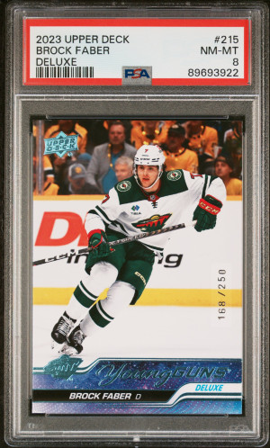 2023 Upper Deck Brock Faber Deluxe front
