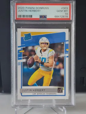 2020 Panini Donruss Justin Herbert front