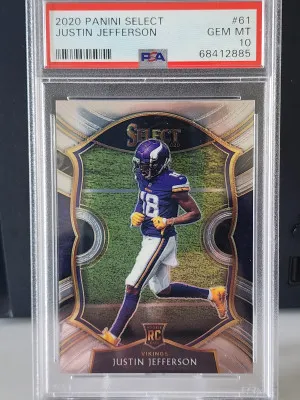 2020 Panini Select Justin Jefferson front