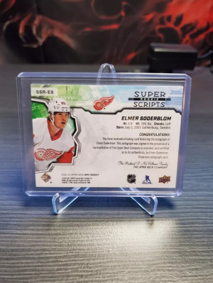 2022-23 SPx - Rookie Superscripts #SSR-ES Elmer Soderblom (AU, RC) back