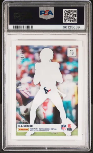 2023 Panini Clearly Donruss Clearly Retro 1993 Cj Stroud Retro 1993-Red /100 back