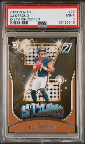 2023 Panini Zenith Z-Stars Cj Stroud Z-Stars-Copper /50 front