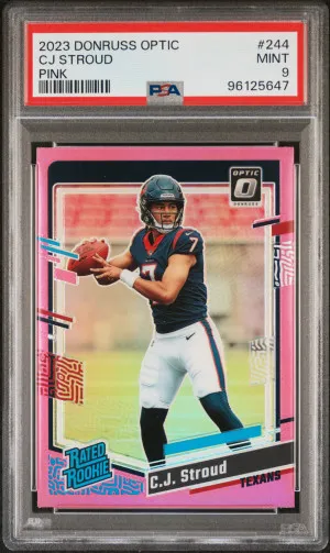 2023 Panini Donruss Optic Cj Stroud Pink front