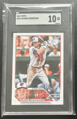 2023 Topps Gunner Henderson #206 RC SGC 10 front
