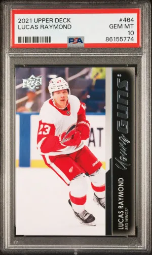 2021-2022 Lucas Raymond Young Guns PSA 10 front
