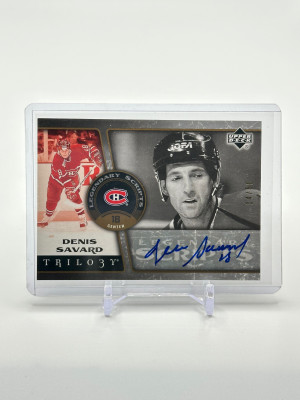 Denis Savard Legendary Scripts Auto 2006-07 Trilogy Habs front