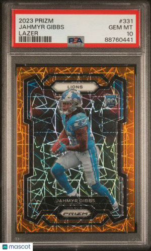 2023 Panini Prizm Jahmyr Gibbs #331 PSA 10 front