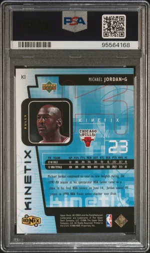 1998 Upper Deck Ionix Kinetix Michael Jordan Kinetix back