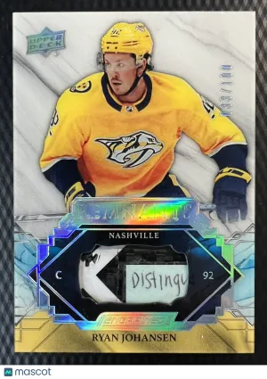 2019-20 UD Engrained Ryan Johansen /100 Engrained Rare Remnants #RRJ Nashville front