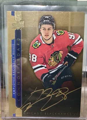 2023-24 Upper Deck Employee Exclusive Connor Bedard #UD-CB Rookie Auto RC front