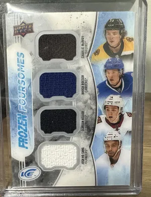 2017-18 Upper Deck Ice Frozen Foursomes #F4RC1 C McAvoy/Boeser/Keller/Ho-Sang front