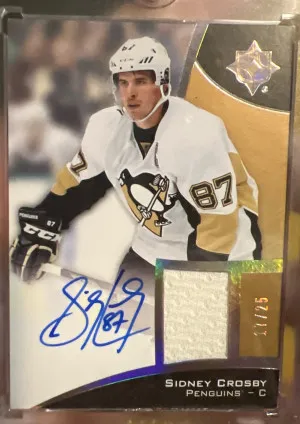 Sidney Crosby 2015-16 Ultimate Hockey Patcch Auto /25 front