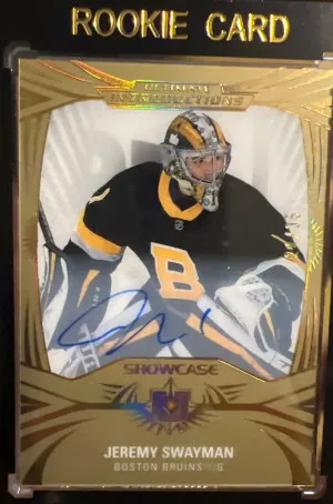 Jeremy Swayman Ultimate Introductions Showcase Rookie Auto /35 front