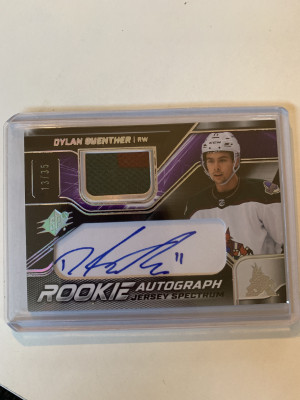 2022-23 SPX Rookie Autograph Jersey Spectrum Dylan Guenther 13/35 front