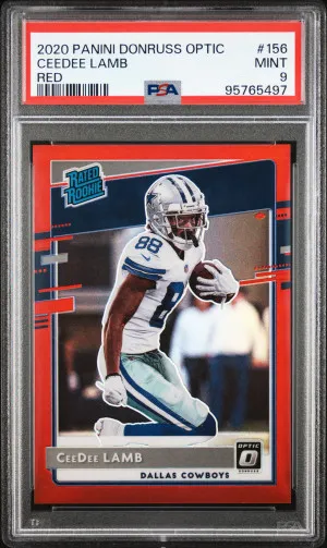 2020 Panini Donruss Optic Ceedee Lamb Red SSP front