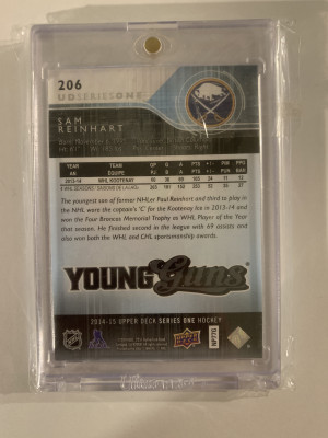 2014-15 Upper Deck Young Guns #206 Sam Reinhart back