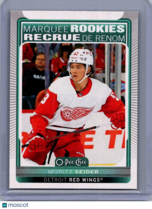 Upper Deck 2021-22 O-Pee-Chee Update Moritz Seider #621 Detroit Red Wings front