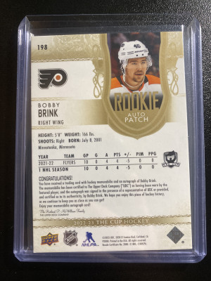 Bobby Brink 22-23 The Cup RPA /24 back