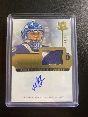 Andrei Vasilevskiy 22-23 The Cup Signature Materials Patch Auto /99 front