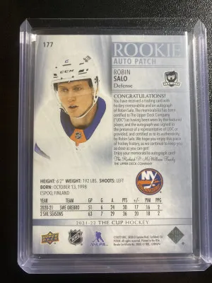 Robin Salo 21-22 The Cup RPA /249 back