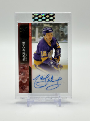 Marcel Dionne 2021-22 Clear Cut Exclusives Auto 19/65 front
