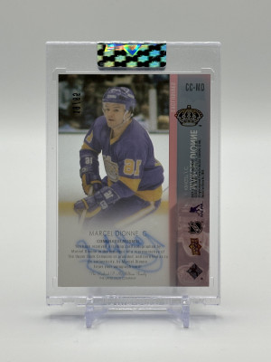 Marcel Dionne 2021-22 Clear Cut Exclusives Auto 19/65 back