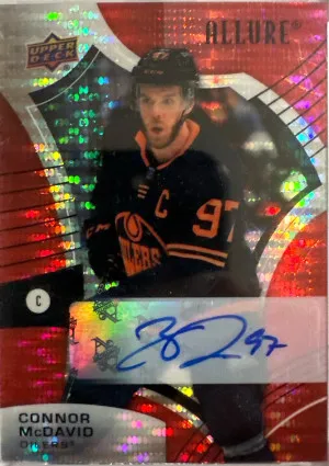 Connor Mcdavid Red Rainbow Allure Auto front