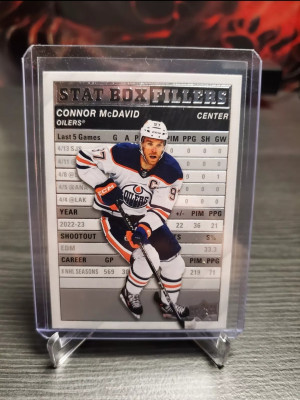2023-24 Upper Deck Series 1 - Stat Box Fillers #SB-21 Connor McDavid front
