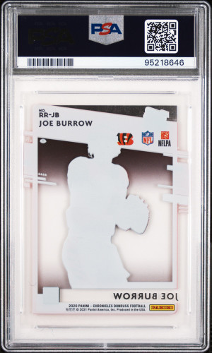 2020 Panini Chronicles Clearly Donruss Rated Rookies Joe Burrow Clearly Donruss Rated Rke. back