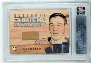 2005-06 ITG Ultimate Memorabilia Phil Esposito Vintage Lumber Silver 24/25 front