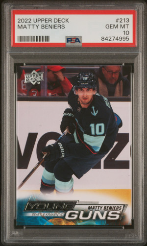 2022 Upper Deck Matty Beniers front
