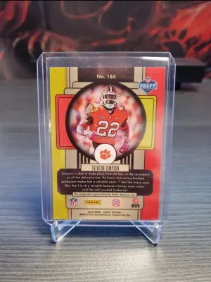 2023 Panini Legacy Premium Penmanship Orange #184 Trenton Simpson /149 RC back